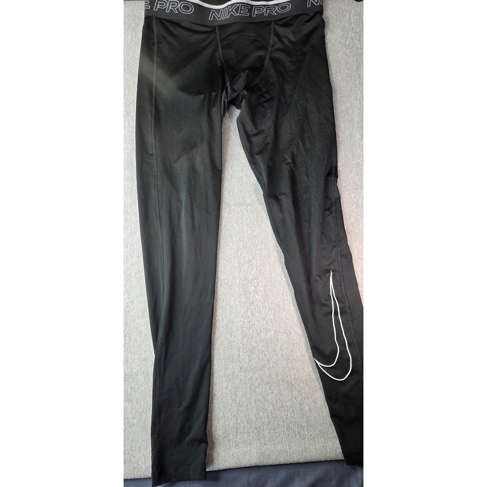 Nike Pro Dri-FIT Mens Black Compression Tights Leggings Large DD1913-010